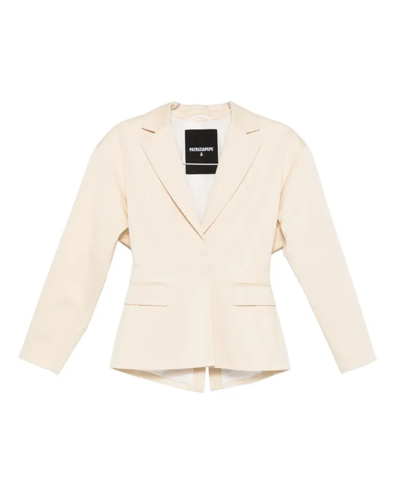 Patrizia Pepe slim belted blazer - Nude Nude