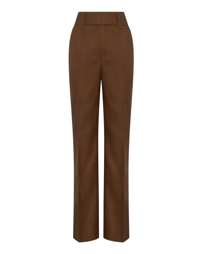 Gabriela Hearst Cecilia Hose mit geradem Bein - Braun Braun