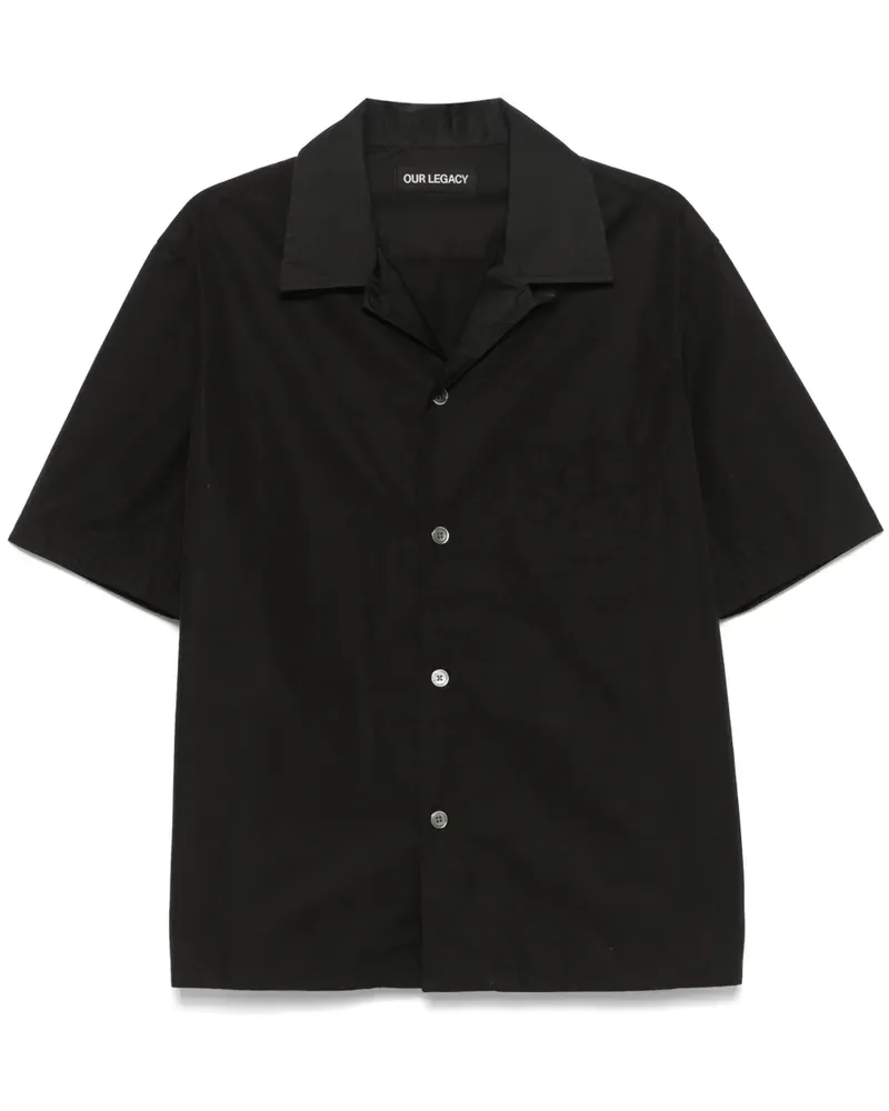 Our Legacy Heusen Hemd - Schwarz Schwarz