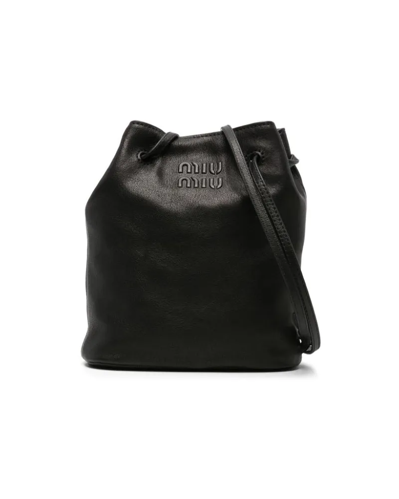 Miu Miu Mini-Tasche aus Leder - Schwarz Schwarz