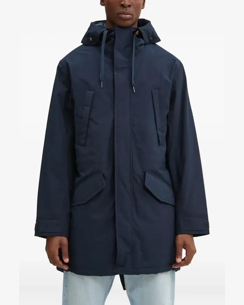 Timberland hooded pockets parka coat - Blau Blau