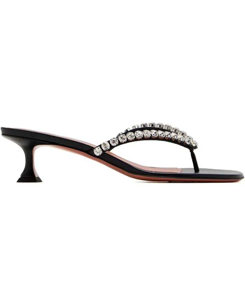 Amina Muaddi Sandalen mit Strass 45mm - Schwarz Schwarz