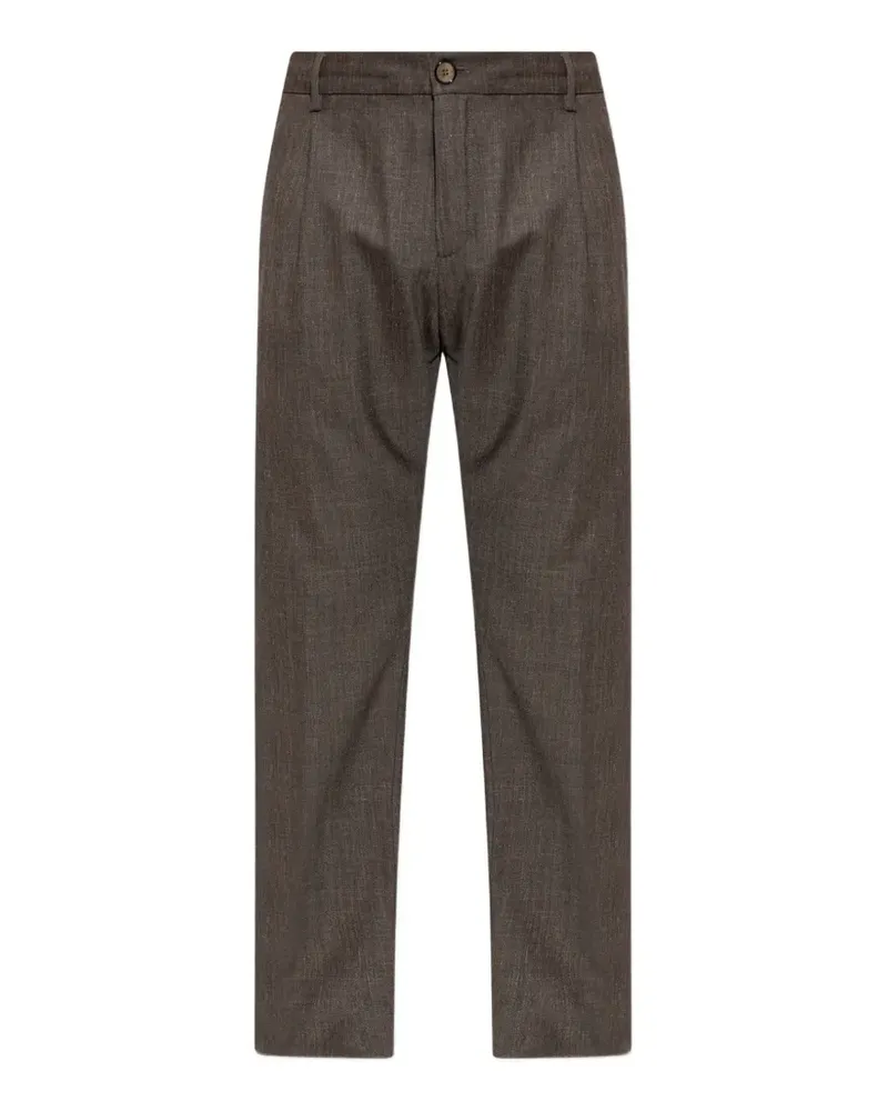 Paul & Shark straight-leg tailored trousers - Braun Braun