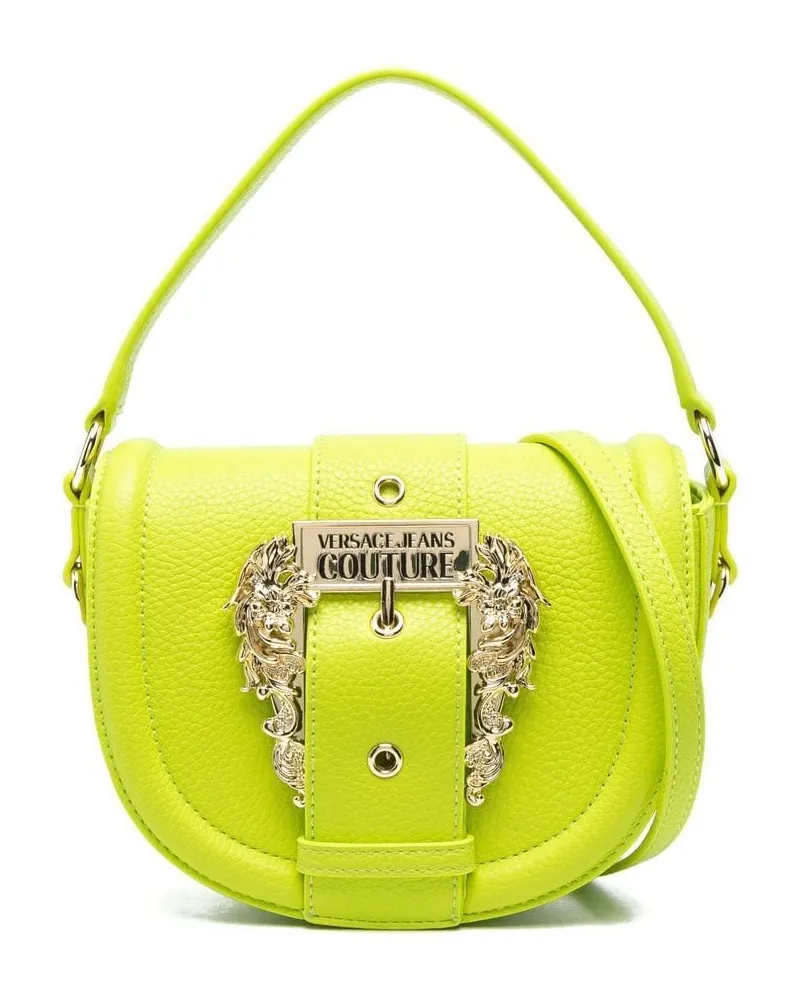 Versace Jeans Kleine Schultertasche mit Barocco-Schnalle - Grün Grün