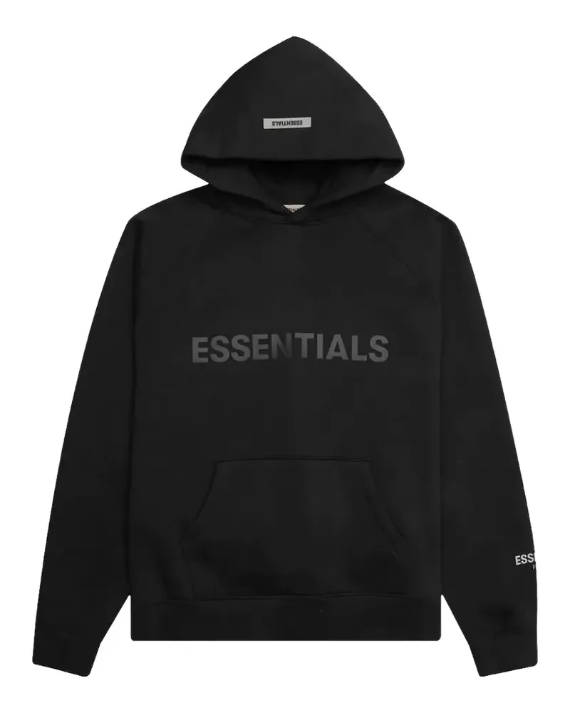 Fear of God logo-appliqué Essentials hoodie - Schwarz Schwarz