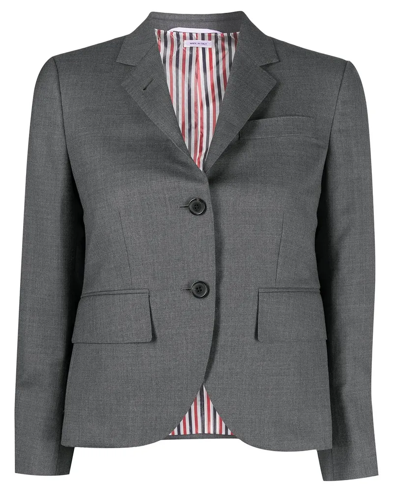 Thom Browne Blazer mit fallendem Revers Grau