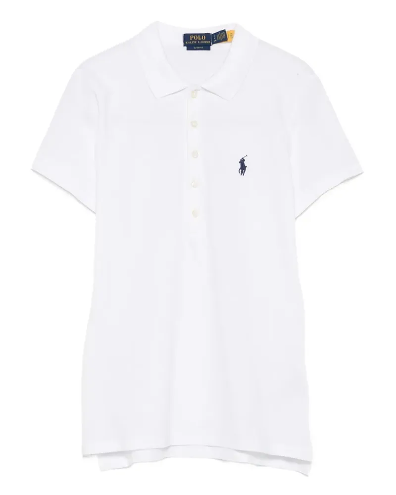 Ralph Lauren Poloshirt mit Logo-Stickerei - Weiß Weiß