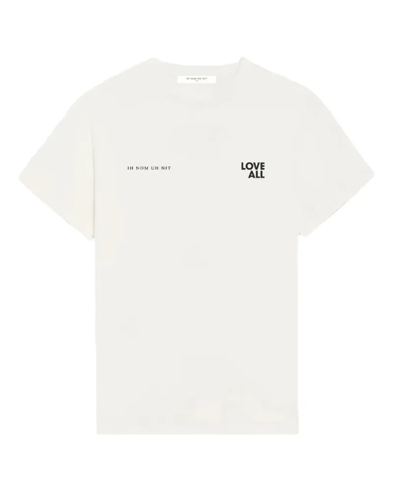 IH NOM UH NIT T-Shirt mit Christus-Print - Weiß Weiß
