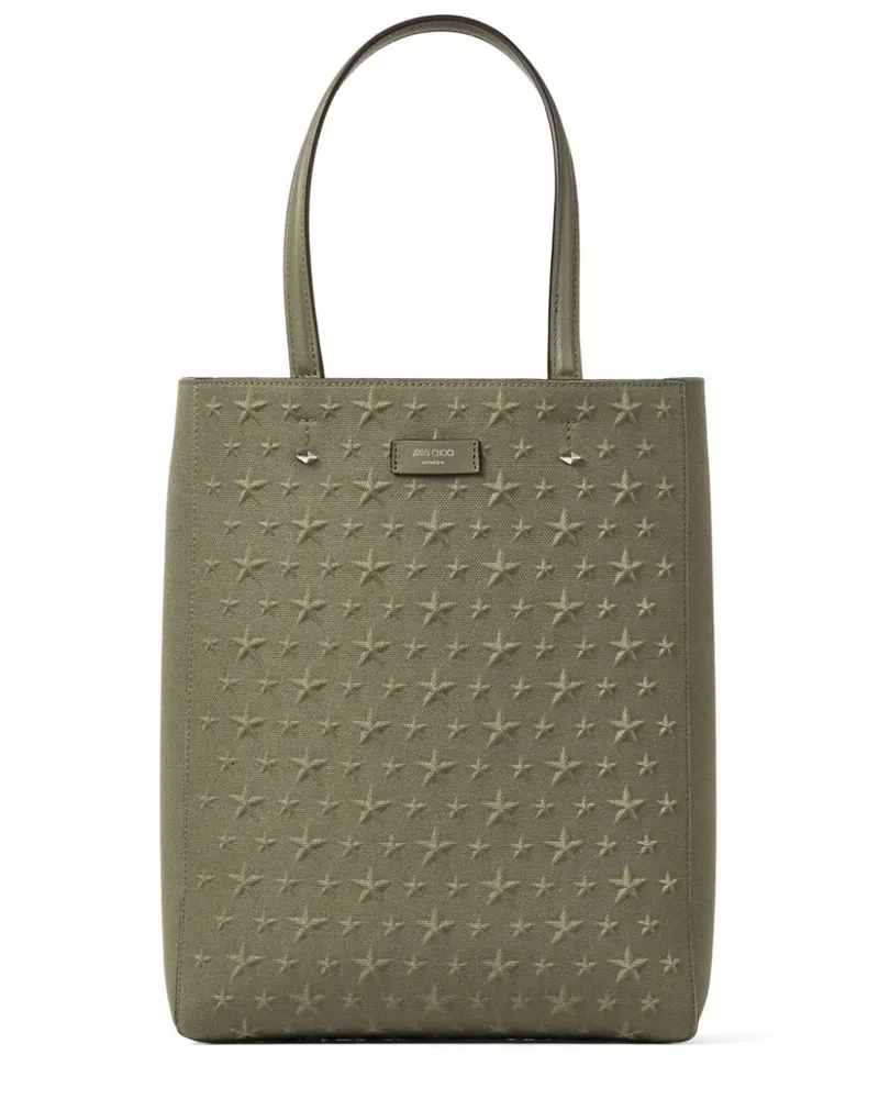 Jimmy Choo Lenny M-M Shopper aus Canvas - Grün Grün