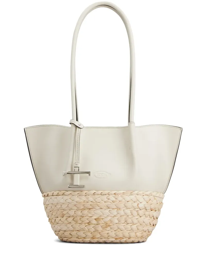TOD'S Bux Tote Bag - Weiß Weiß