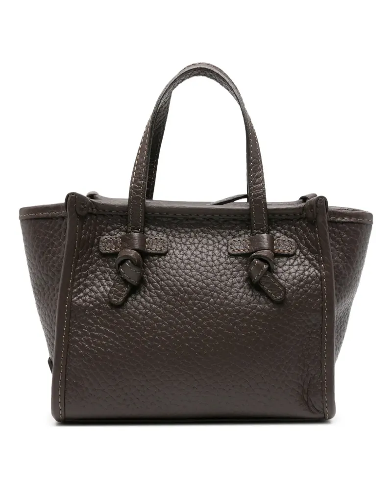 Gianni Chiarini Miss Marcella Tote Bag aus gekörntem Leder - Braun Braun