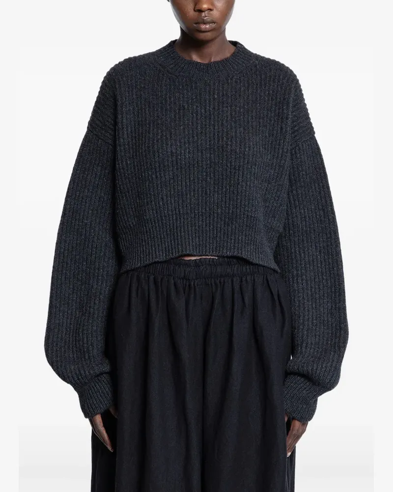 Uma Wang Gerippter Kaschmirpullover - Grau Grau