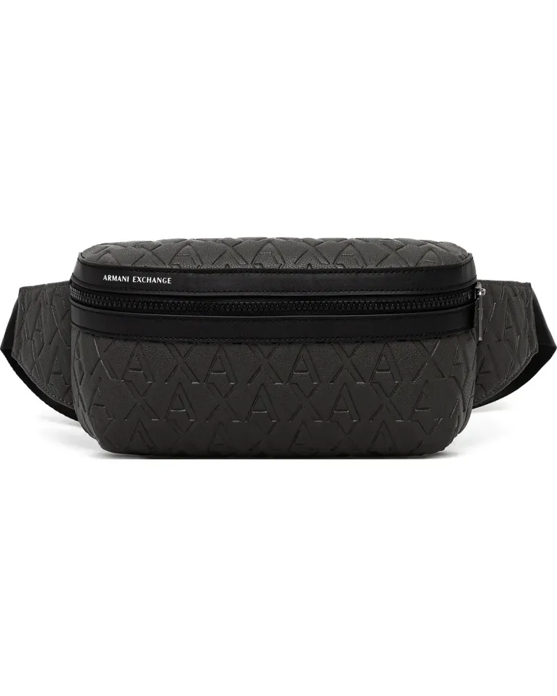 Armani Exchange logo-debossed belt bag - Grau Grau