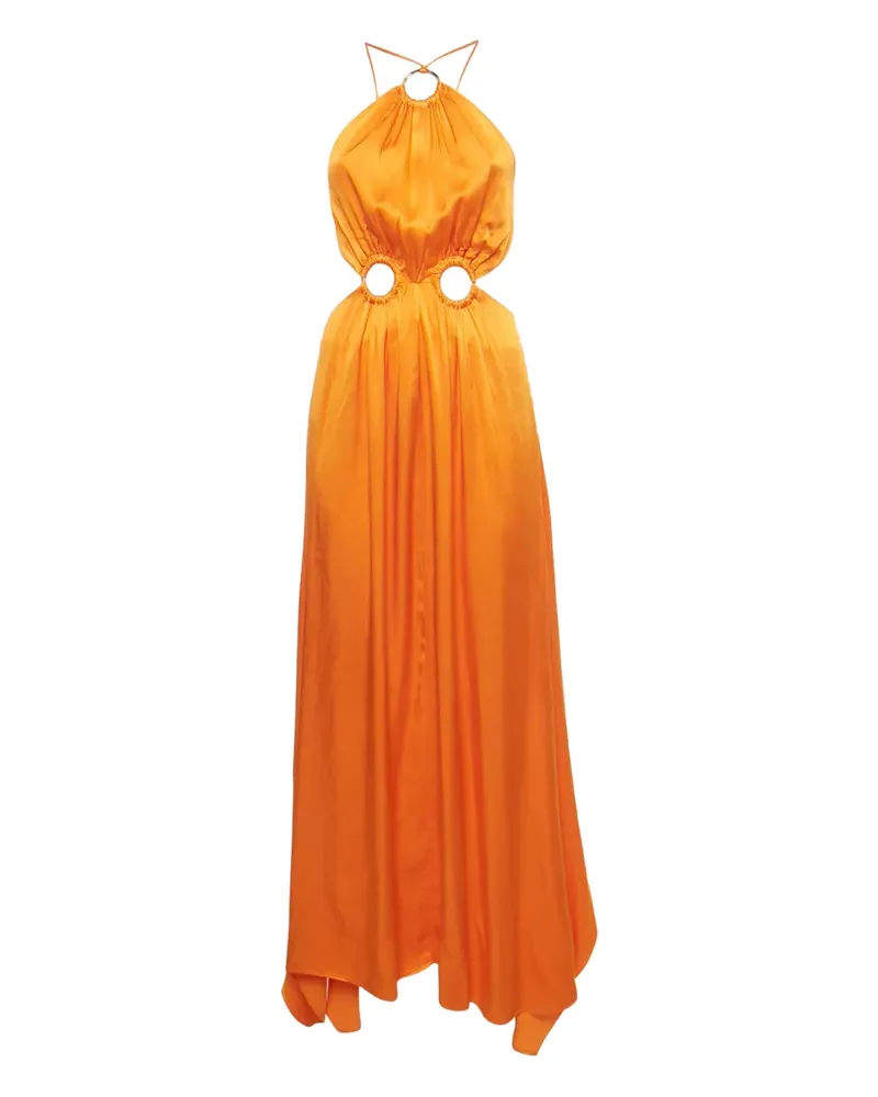 ELLIATT ring asymmetric maxi dress - Orange Orange