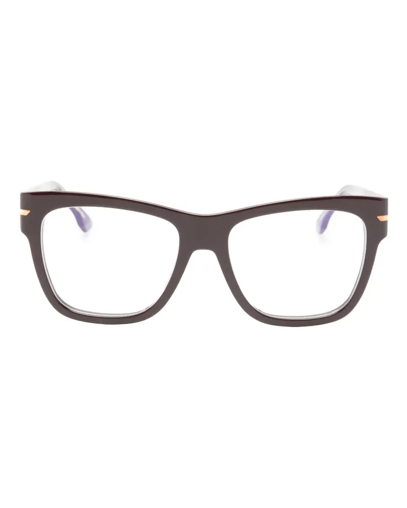 Victoria Beckham Brille mit eckigem Gestell - Rot Rot