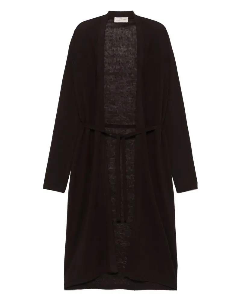 Bruno Manetti Cardigan mit Gürtel - Braun Braun