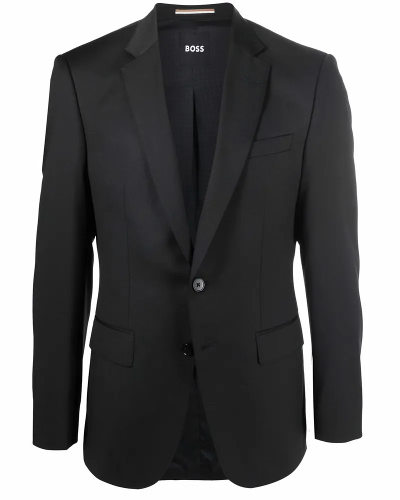 HUGO BOSS Einreihiges Sakko - Schwarz Schwarz