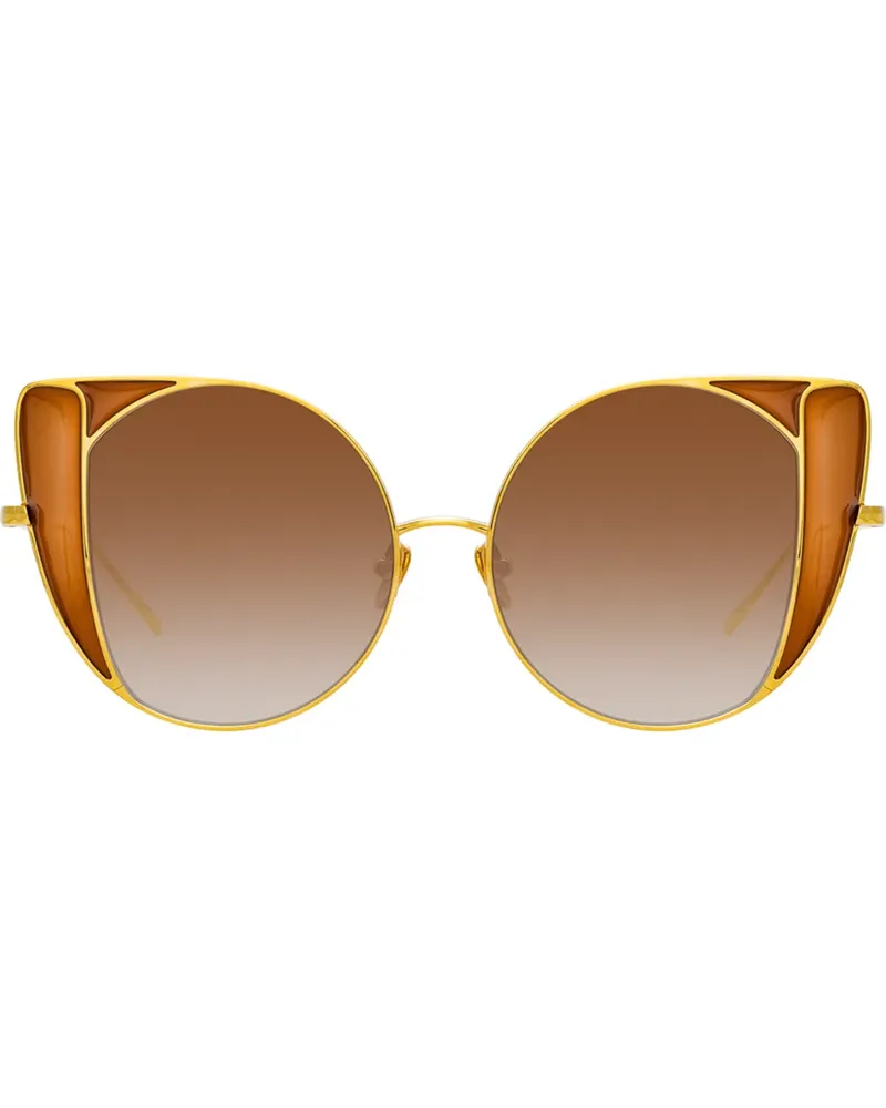 Linda Farrow Cat-Eye-Sonnenbrille - Braun Braun