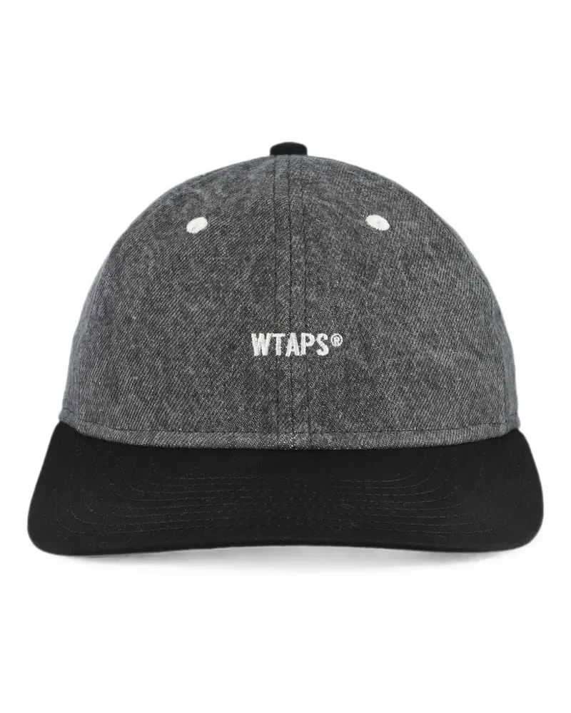 WTAPS T-6M 07 logo-embroidered denim cap - Schwarz Schwarz