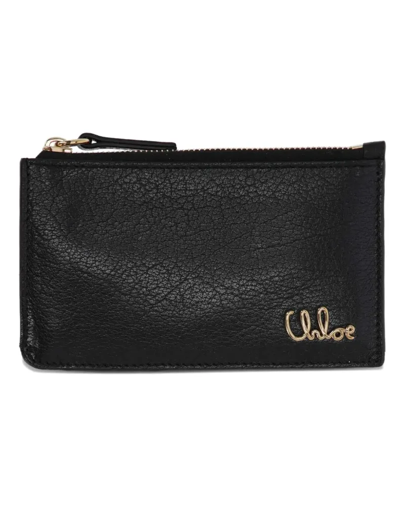 Chloé Portemonnaie mit Logo - Schwarz Schwarz