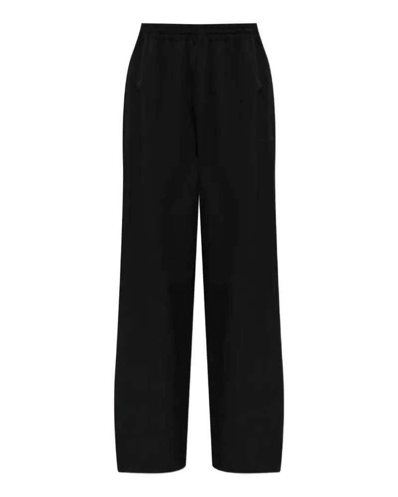 Balenciaga elasticated-waistband logo-embroidered track pants - Schwarz Schwarz