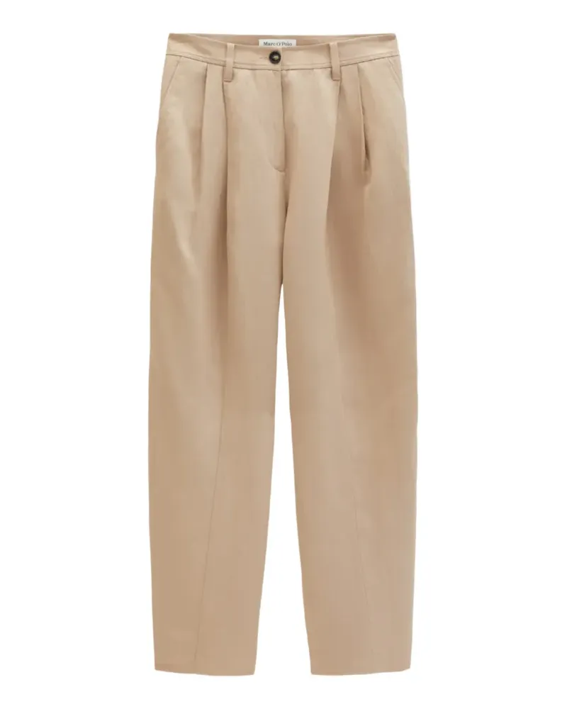 Marc O'Polo pleated woven trousers - Nude Nude