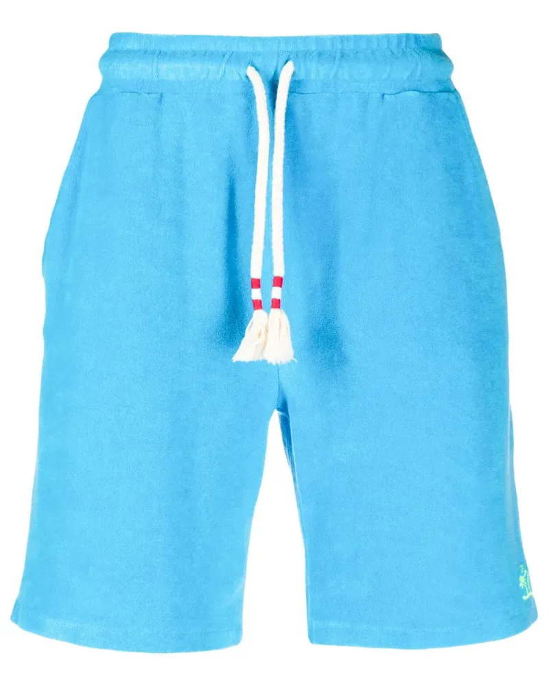 MC2 Saint Barth Joggingshorts mit Logo-Stickerei - Blau Blau