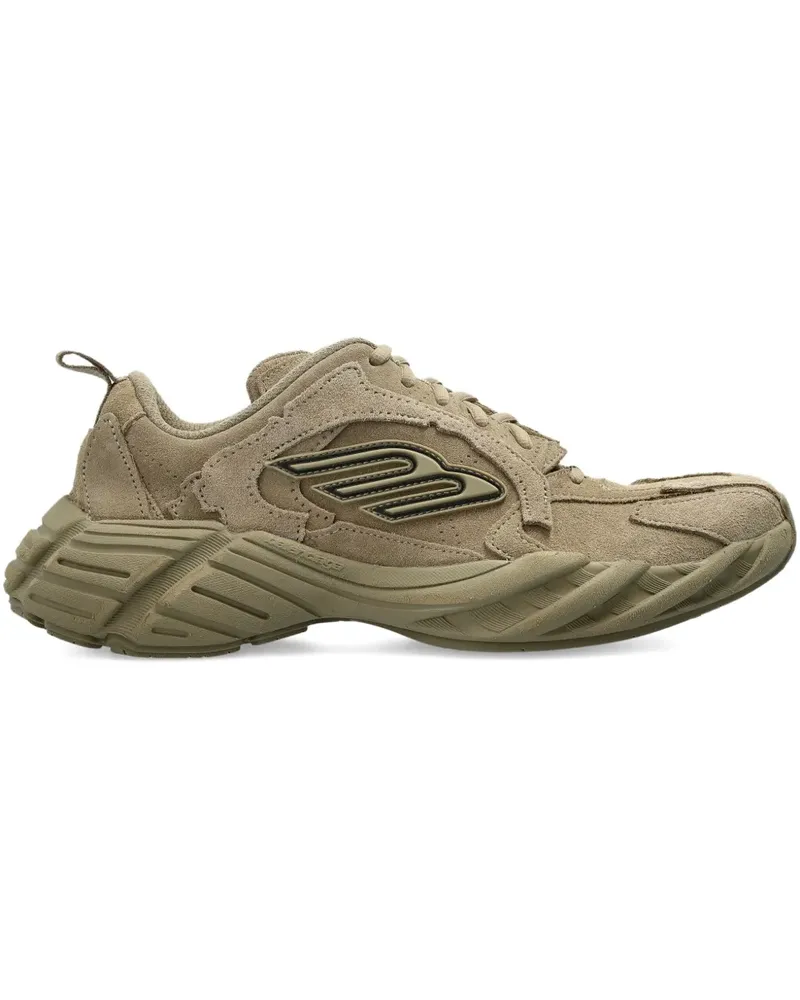 Balenciaga Monday Sneakers aus Wildleder - Nude Nude