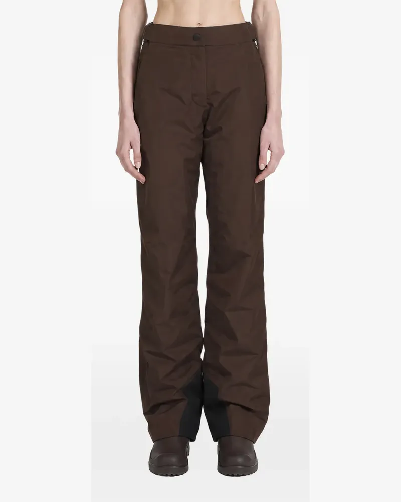 Moncler Skihose mit Logo-Patch - Braun Braun