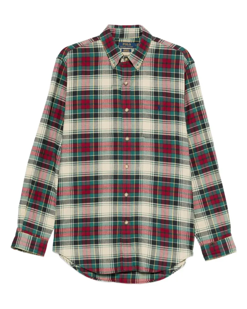 Ralph Lauren check-print cotton shirt - Nude Nude