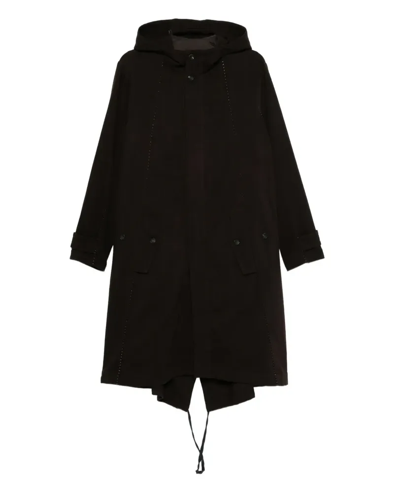 Masnada Parka mit Kapuze - Schwarz Schwarz