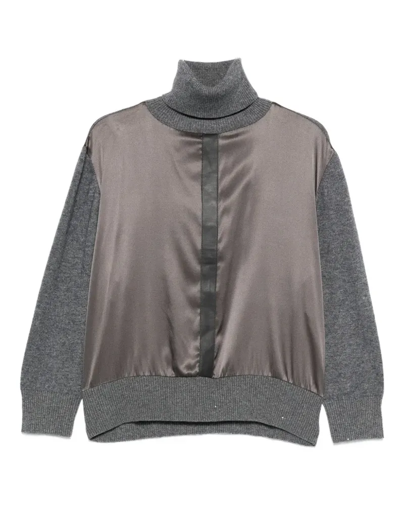 MAX&MOI Pumpky Rollkragenpullover - Grau Grau