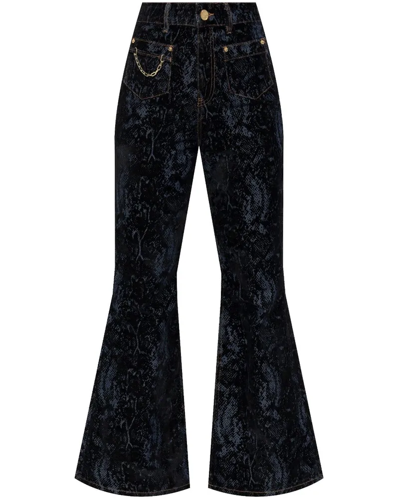 Ganni Ausgestellte Jeansy Hose - Blau Blau