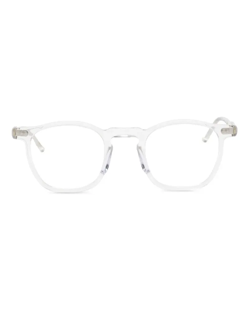 Lesca Brille mit rundem Gestell - Weiß Weiß