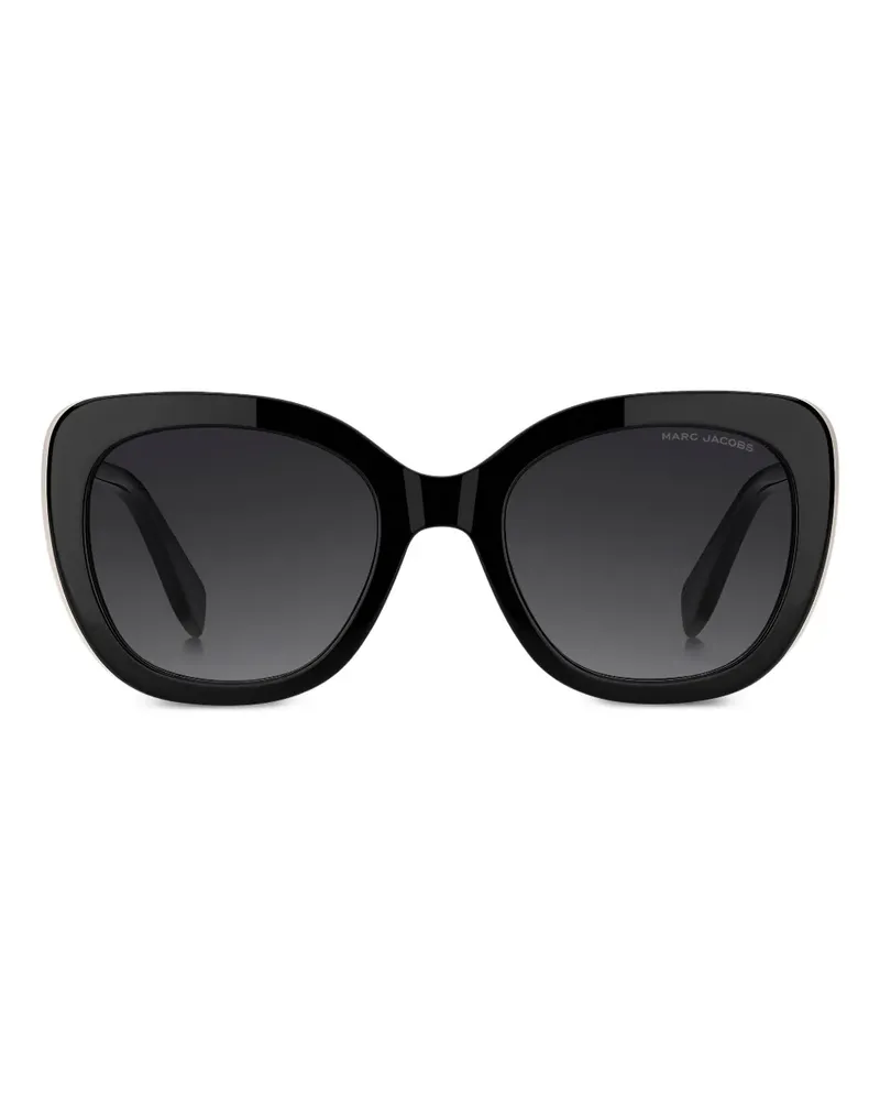 Marc Jacobs Brille mit Logo - Schwarz Schwarz