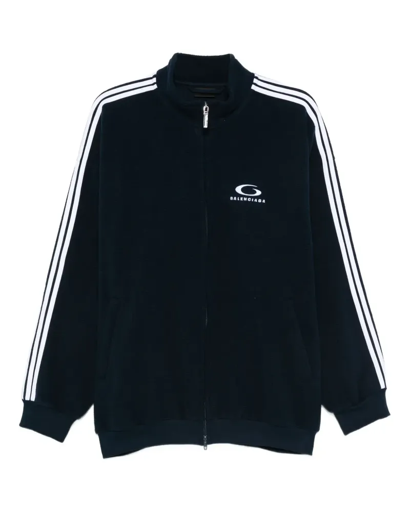 Balenciaga Loop Sports Icon Sweatshirt mit Reißverschluss - Blau Blau