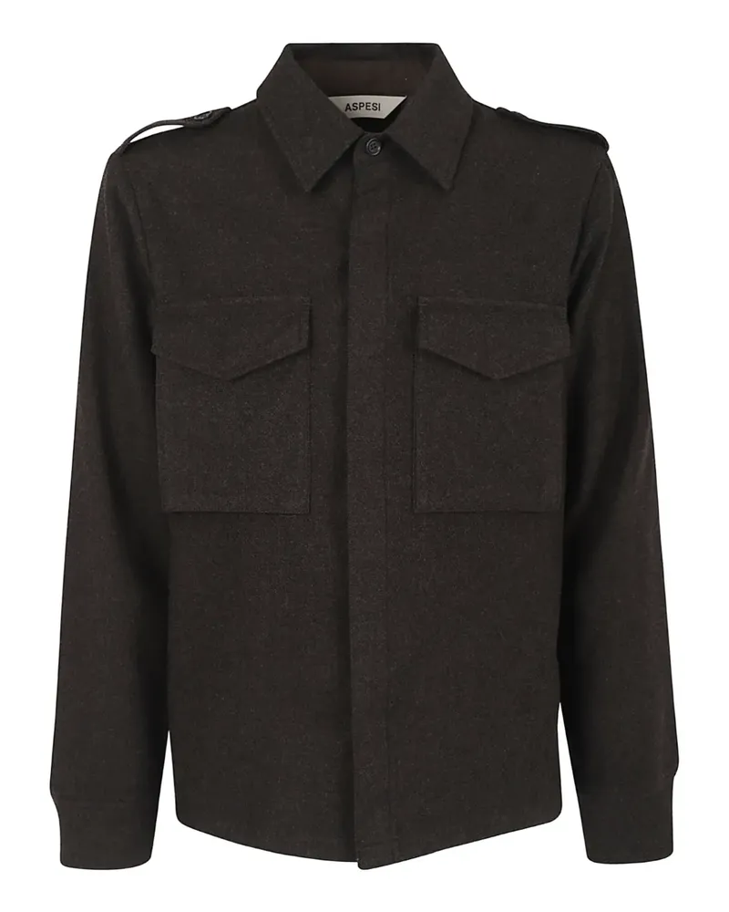 ASPESI Langärmeliges Hemd - Braun Braun