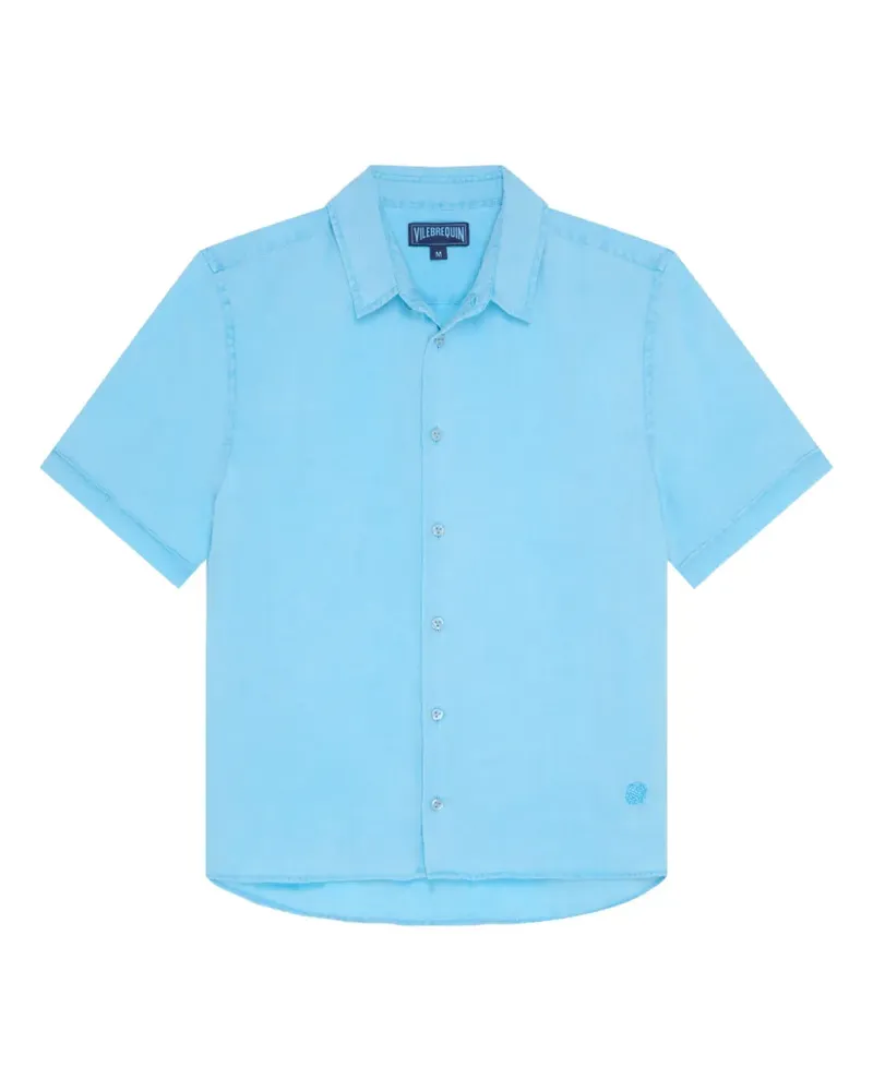 Vilebrequin short-sleeve linen shirt - Blau Blau