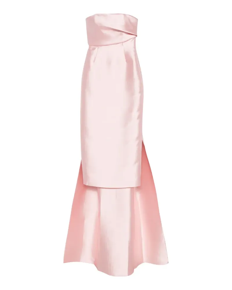 Solace London Kiki strapless midi dress - Rosa Rosa