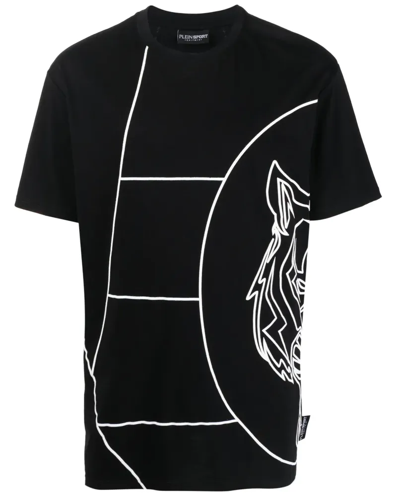 Philipp Plein T-Shirt mit grafischem Print - Schwarz Schwarz