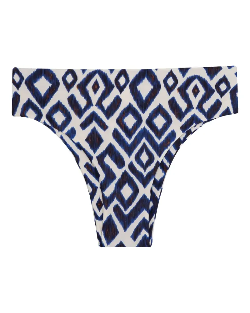 Lenny Niemeyer Bikinihöschen mit geometrischem Print - Weiß Weiß