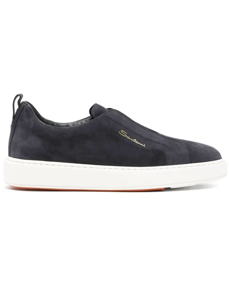 Santoni Victory Slip-On-Sneakers - Blau Blau