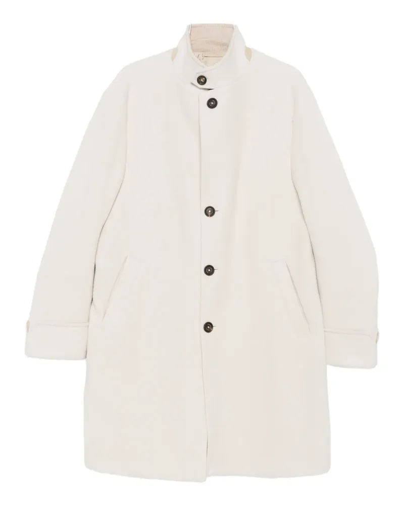 Eleventy high-neck buttoned coat - Nude Nude