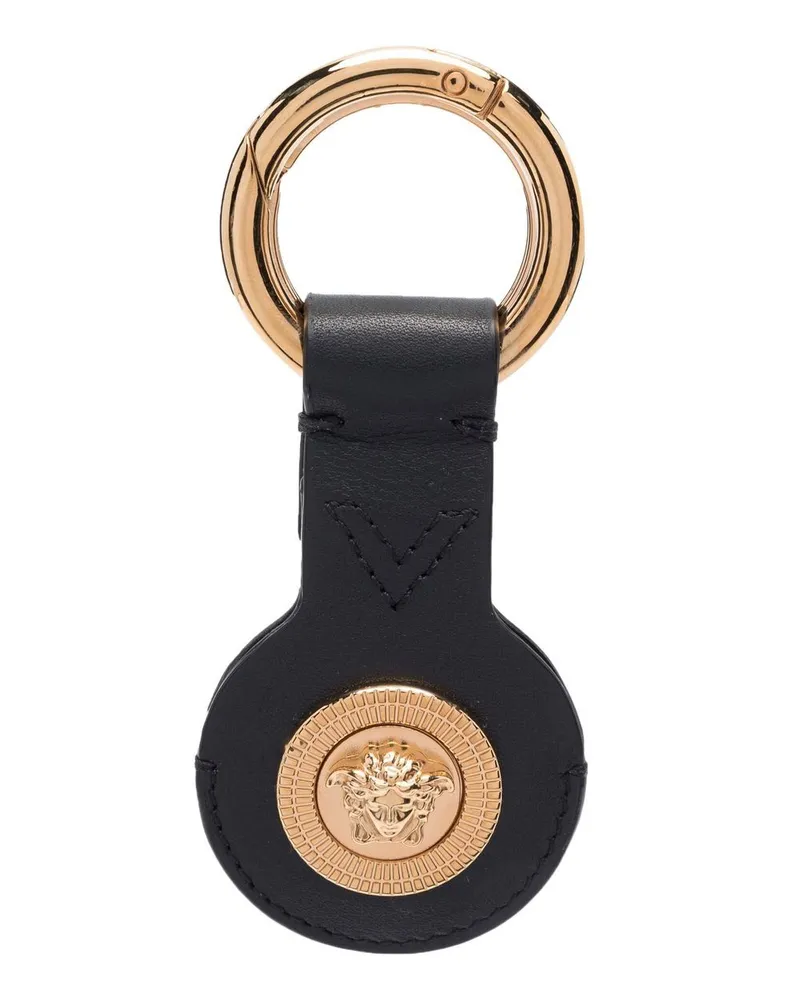 Versace Schlüsselanhänger mit Medusa-Schild - Schwarz Schwarz
