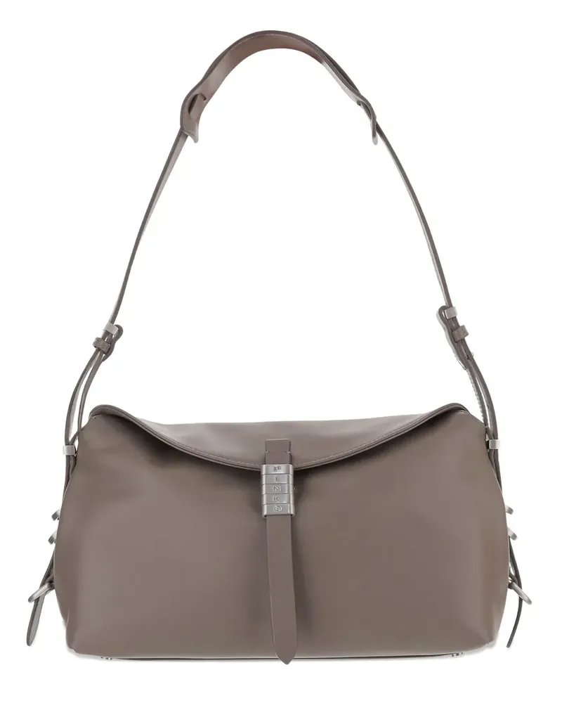 Pinko Schultertasche mit Klappverschluss - Grau Grau