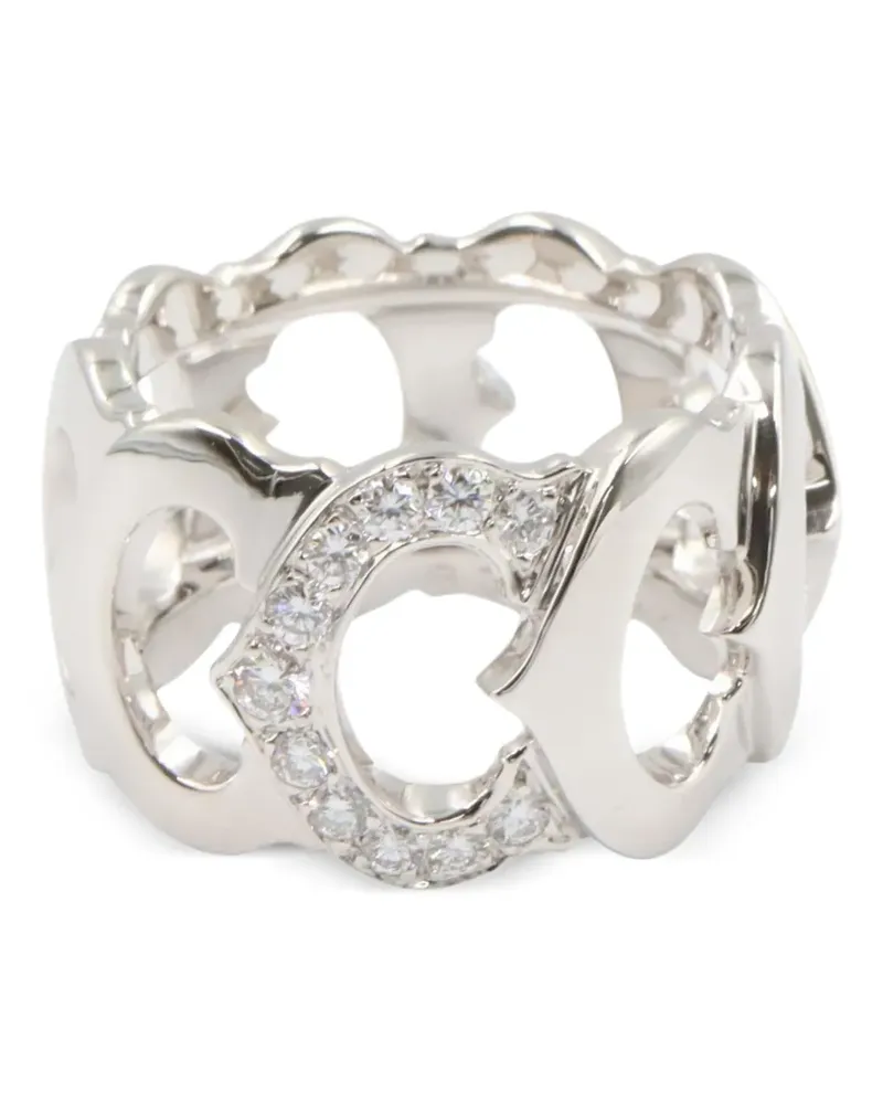 Cartier 2010s C de  diamond ring - Silber Silber