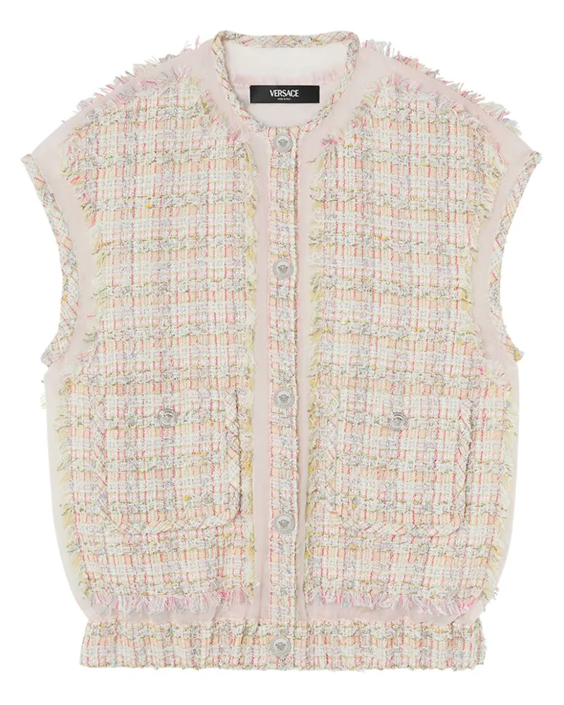 Versace Tweed-Top - Rosa Rosa