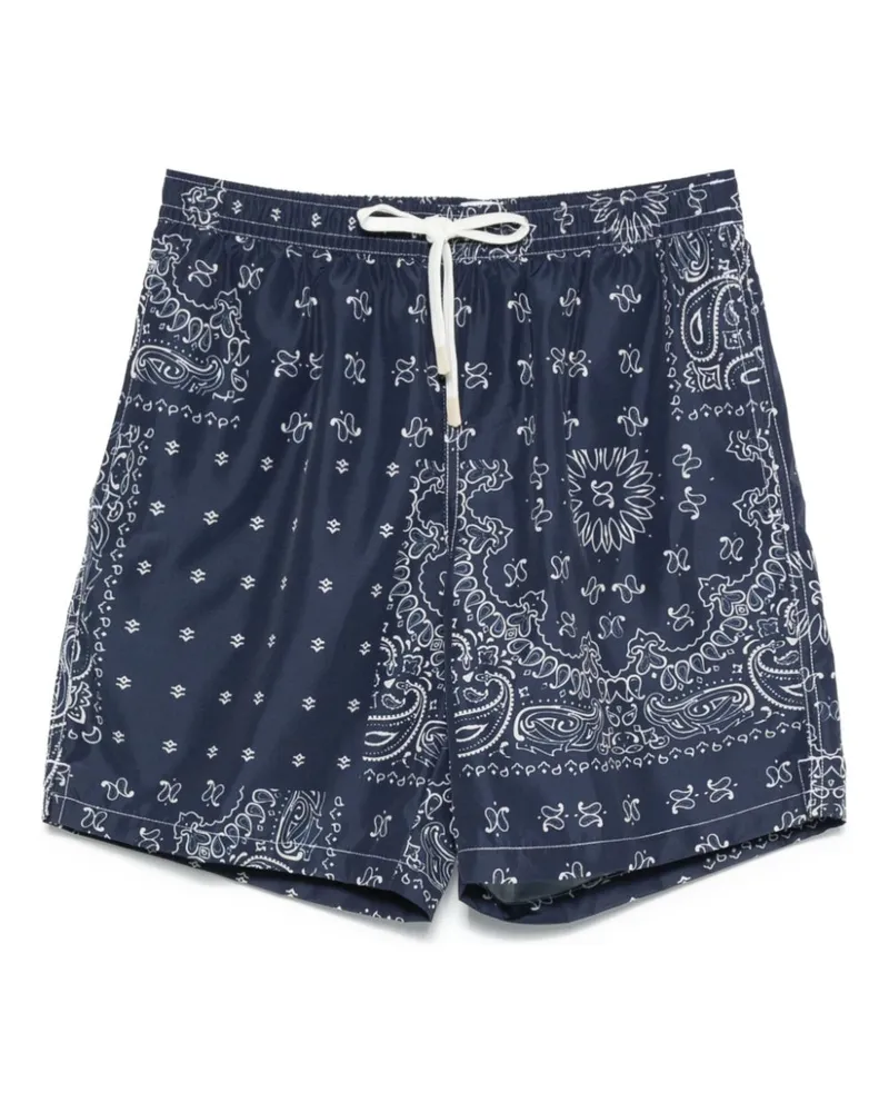 Eleventy Badeshorts mit Paisley-Print - Blau Blau