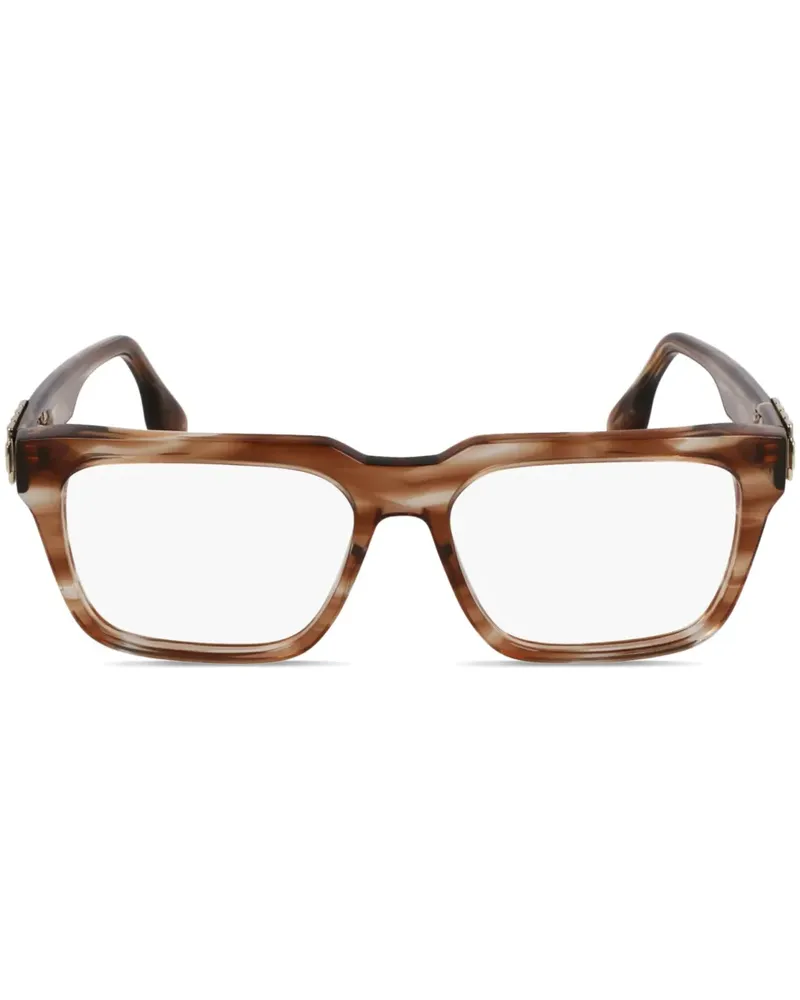Victoria Beckham Brille mit eckigem Gestell - Braun Braun