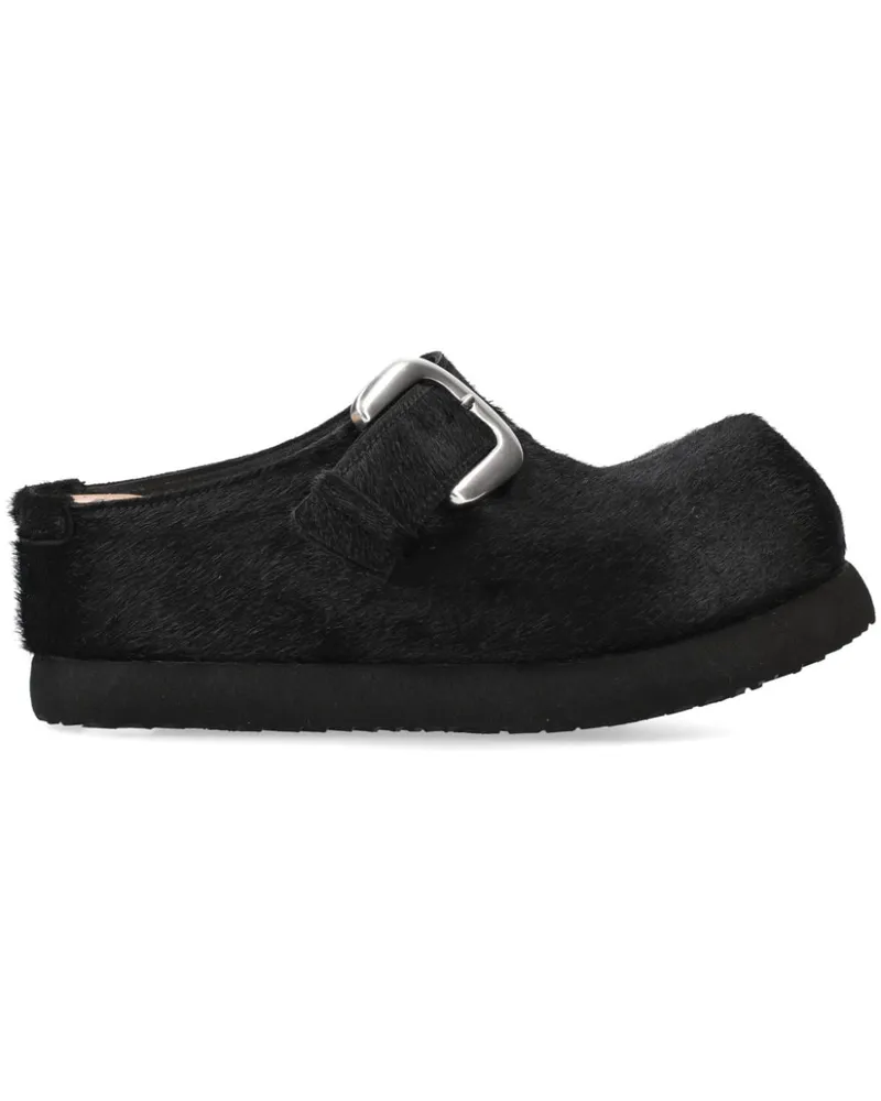 Premiata Slipper mit Schnalle - Schwarz Schwarz